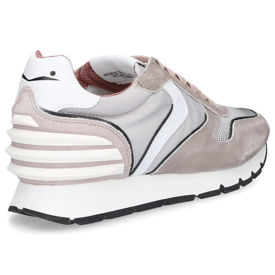 VOILE BLANCHE - Sneaker low JULIA POWER Veloursleder - grau