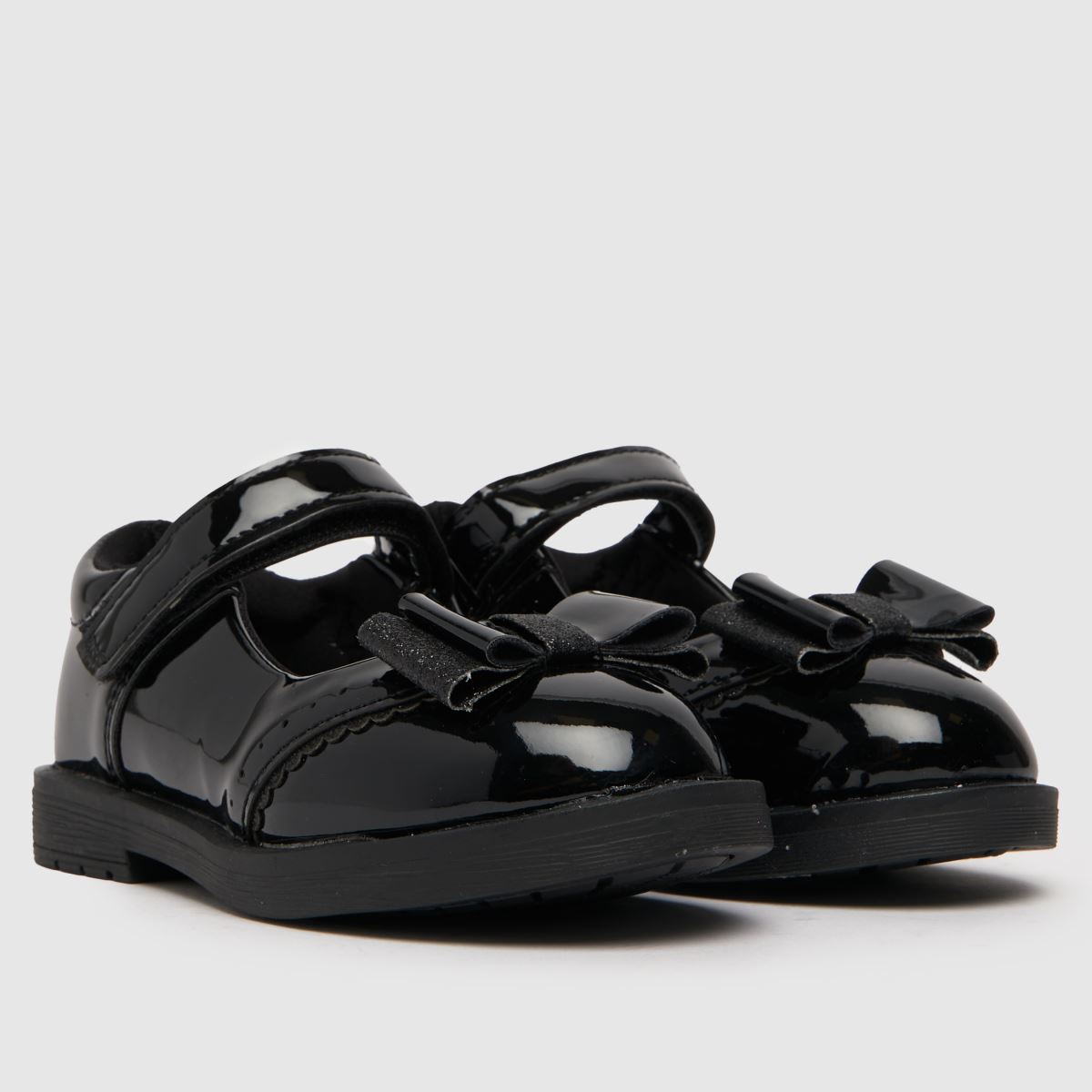 Schuh fekete nevető lakk lányka kisgyermek cipő