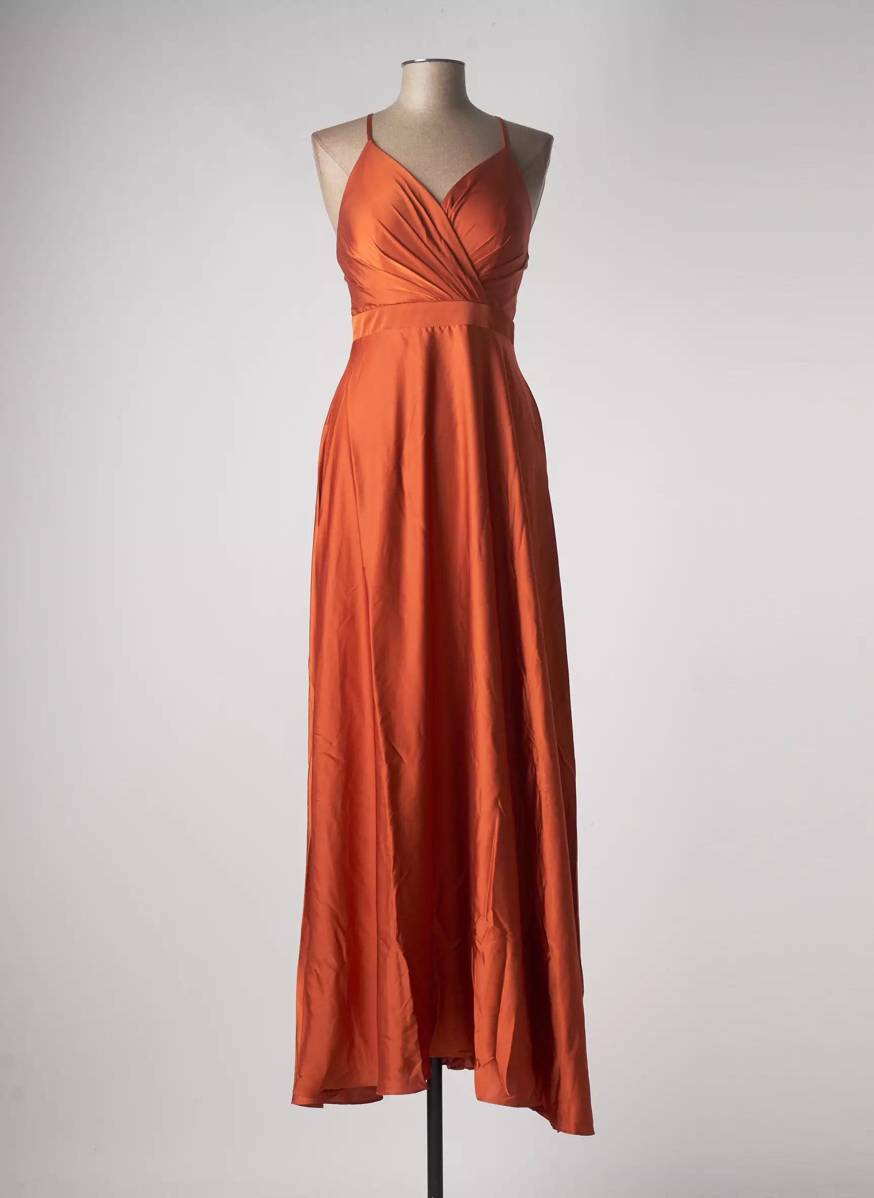 Lautinel Paris Robes Longues Femme couleur orange