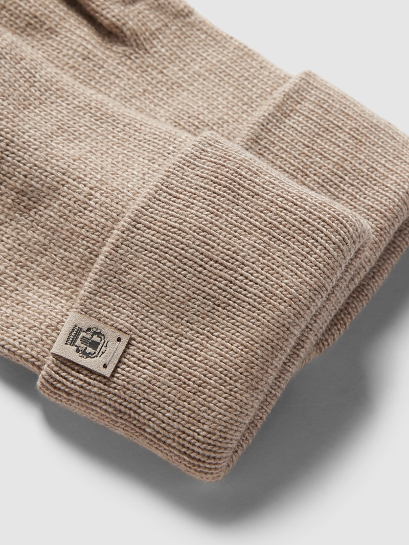 Handschuhe mit Label-Detail in sand