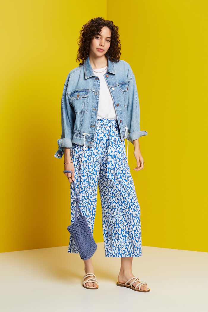 Pull-on-Culotte mit Bindegürtel, LENZING™ ECOVERO™