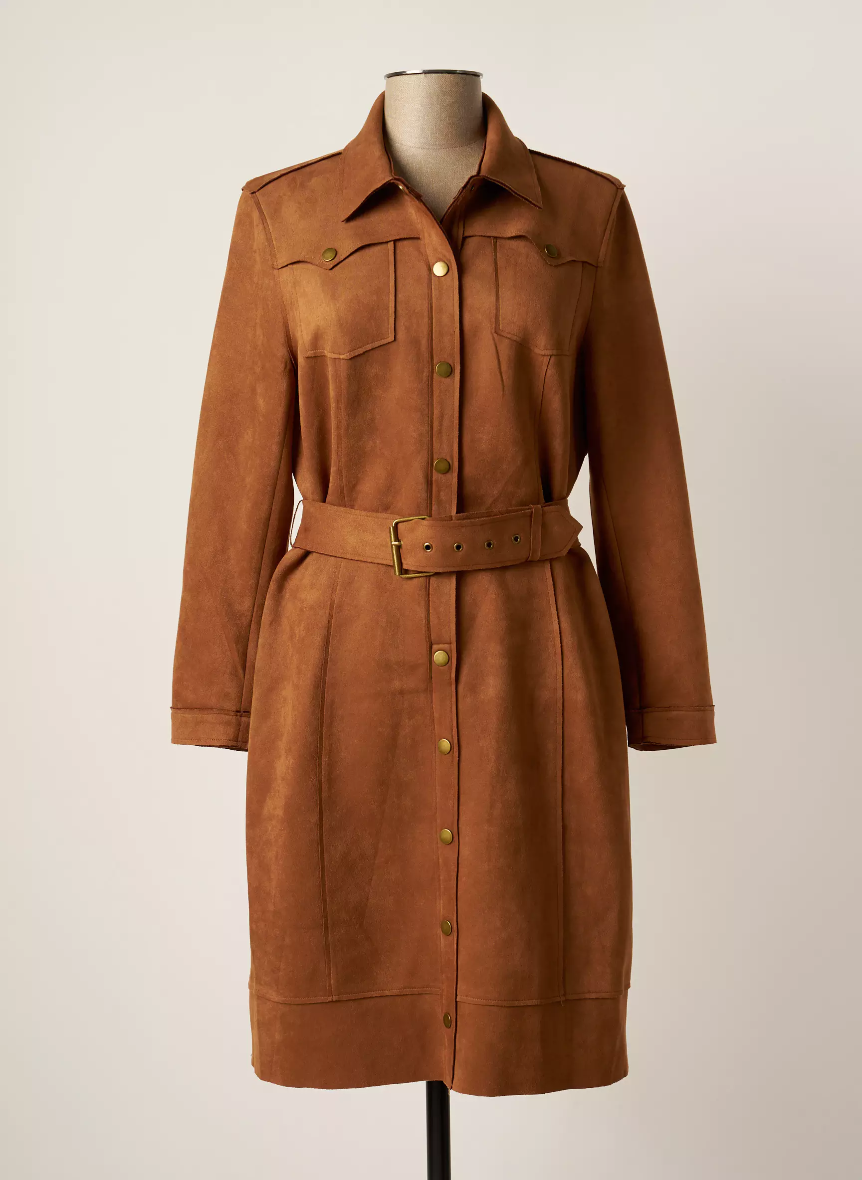 K Design Robes Mi Longues Femme couleur marron