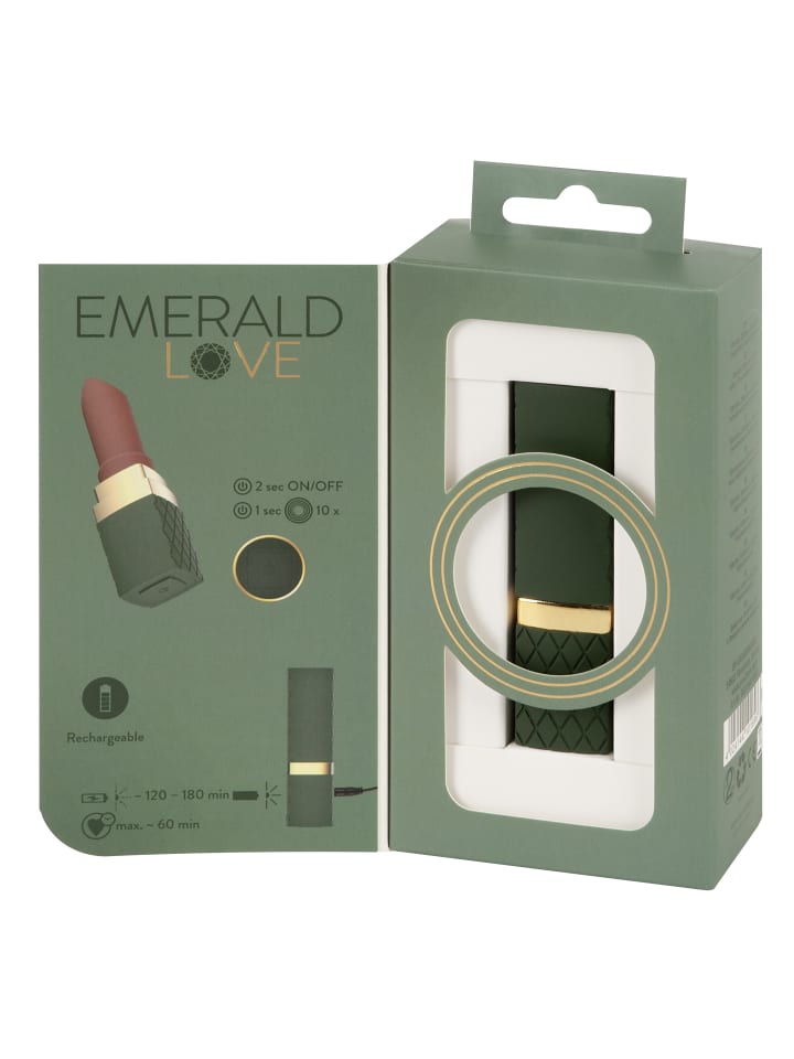 Emerald Love Vibrator Luxurious Lipstick Vibrator in grün günstig kaufen 8,5