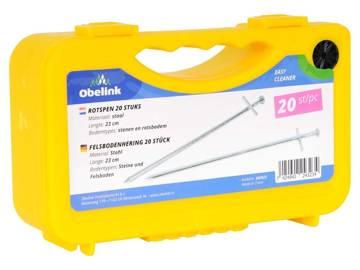 Obelink Koffer mit Felsbodenheringe