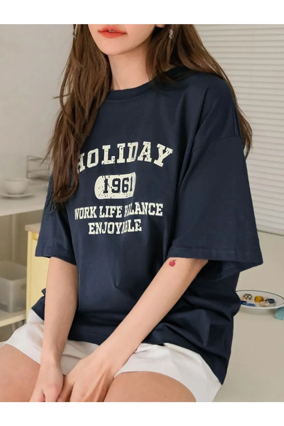 MOONBULL  T-Shirt - Dunkelblau - Regular Fit