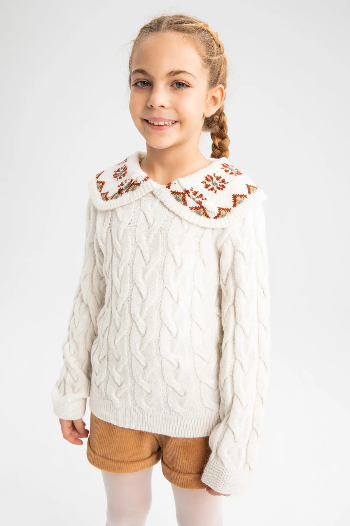 DeFacto  Strickpullover für Mädchen mit normaler Passform