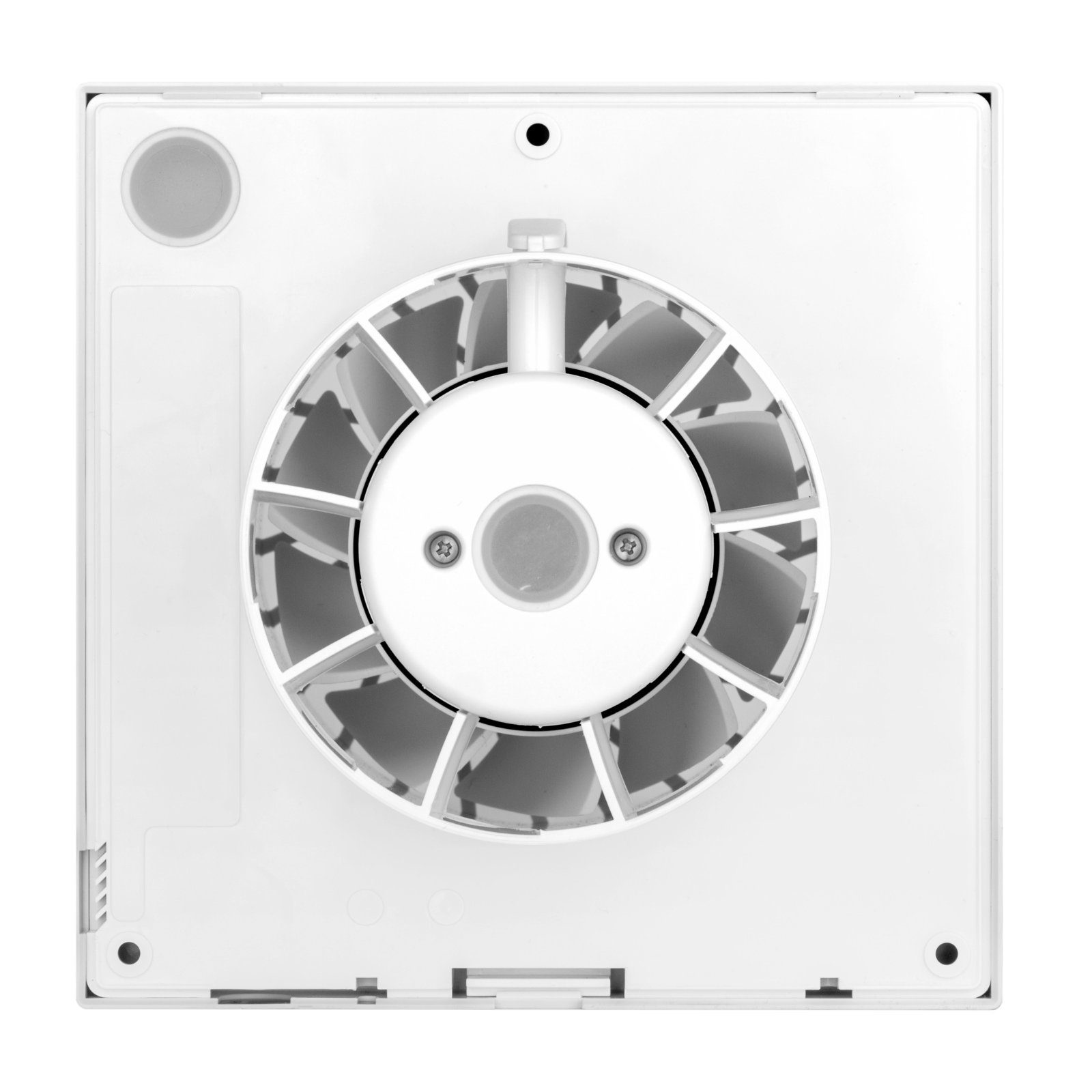 VONLIS Wandventilator Lüfter Badlüfter Badventilator Wohnraumlüfter Badezimmer Ø 100 mm weiß, Kippschalter
