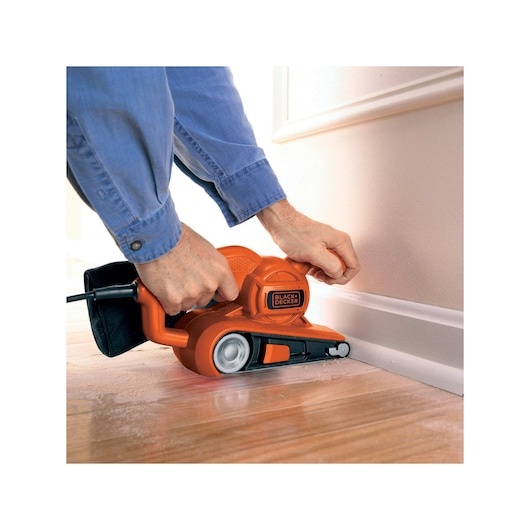 Black & Decker KA86-QS bandschuurmachine 720 Watt 75 mm x 457 mm