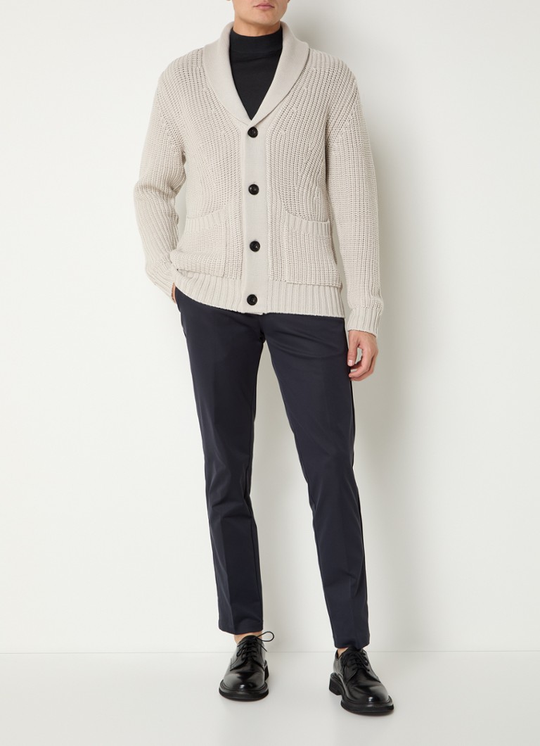 Cardigan Boggi Milano din amestec de lână tricotată gros