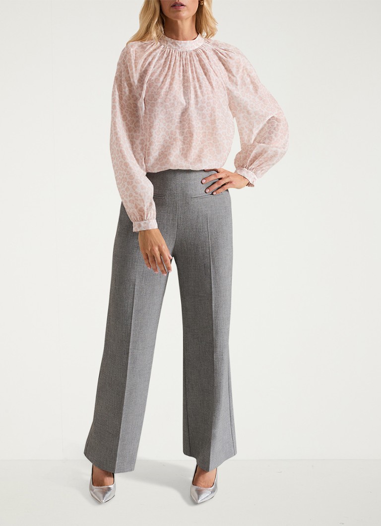 Tunika Phase Eight Aila z mieszanki lyocellu z nadrukiem w panterkę.