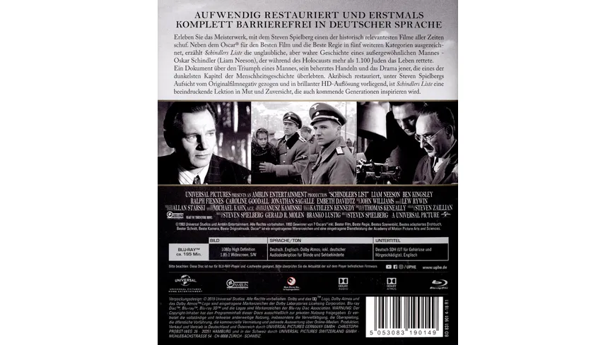 Schindlers Liste - Remastered