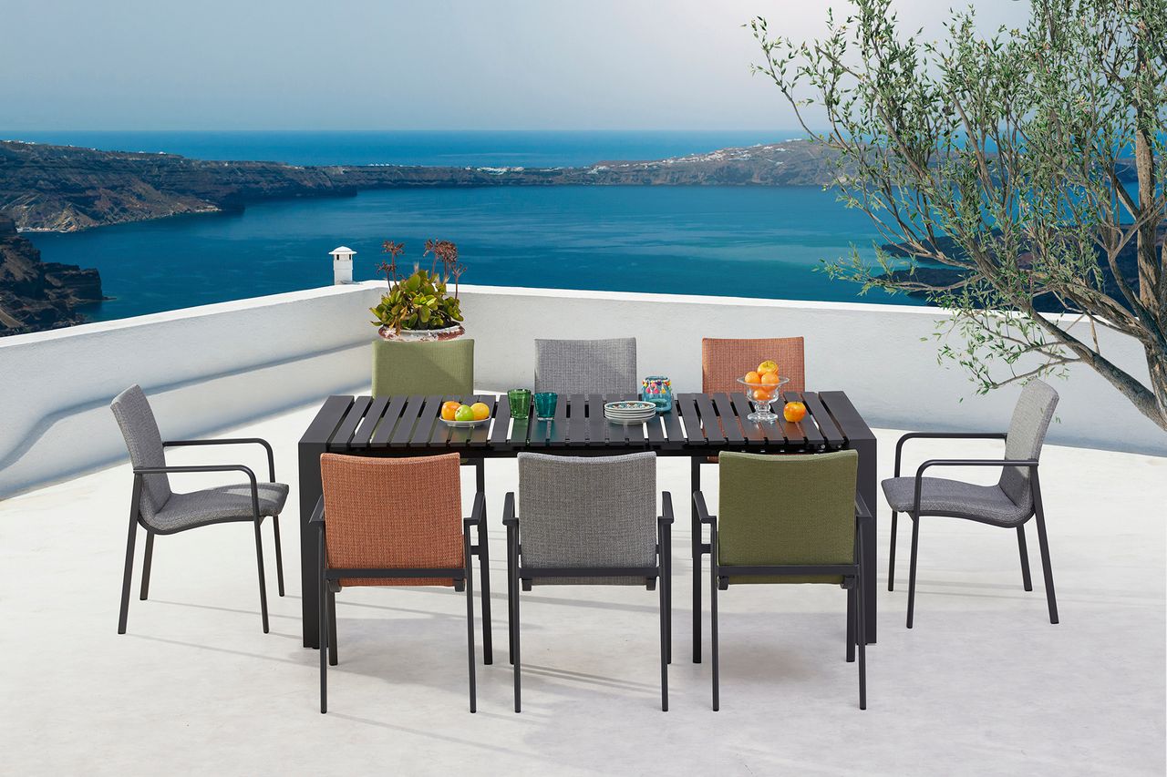 BEST Ausziehtisch Langreo 213/269x100cm anthrazit/ALU