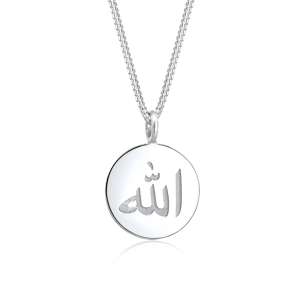 Elli Elli Collier Femme Paillette Caractère Symbole - (925/1000) Argent Bijoux