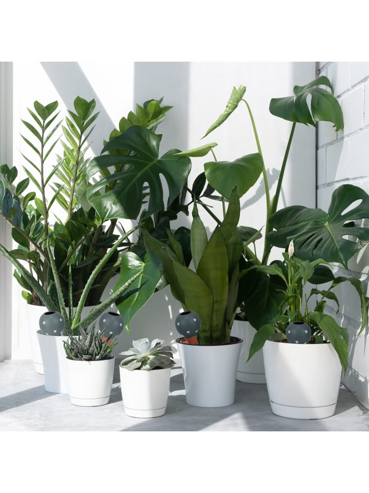 relaxdays 4 x Tonkegel in Grau/ Terrakotta günstig kaufen onesize