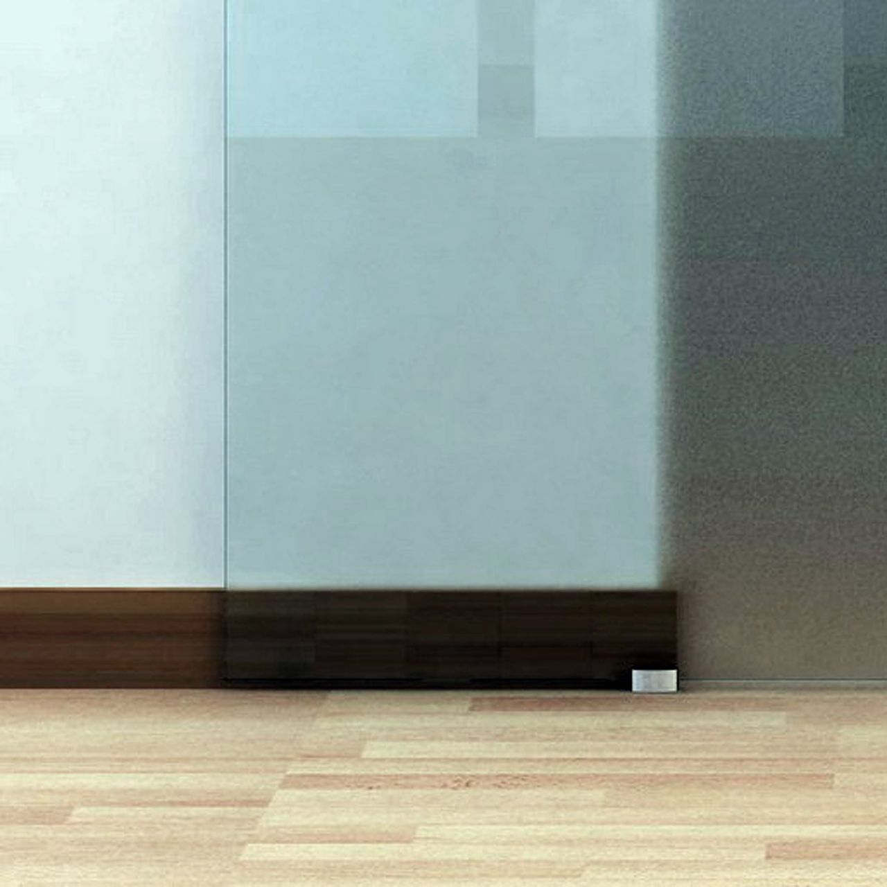HOMCOM Glasschiebetür Schiebetür Glastür Zimmertür teilsatiniert 775 x 2050 mm