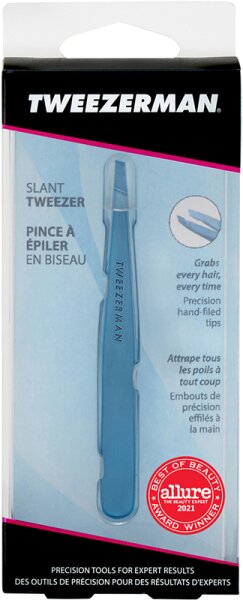 Tweezerman Slant Tweezer - Schräge Pinzette, Bell Bottom Blue Pinzette