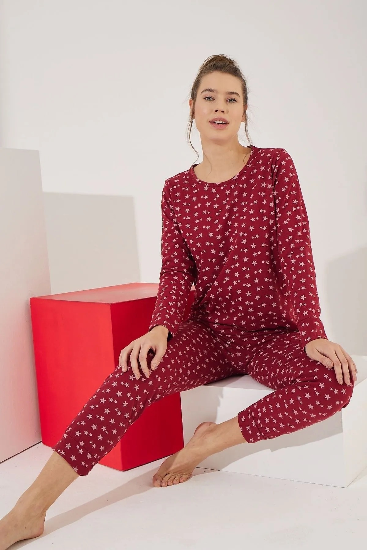 STRAWBERRY  Pyjama-Set aus Baumwolle