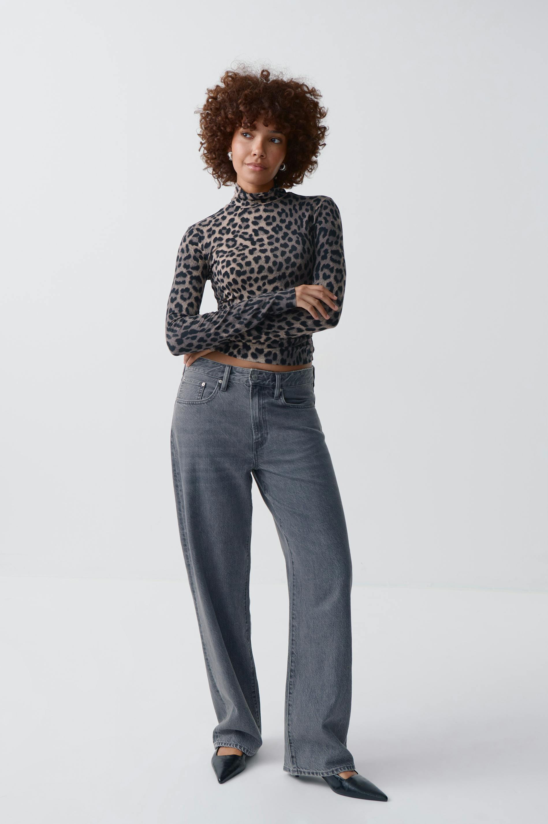 Soft touch polo top