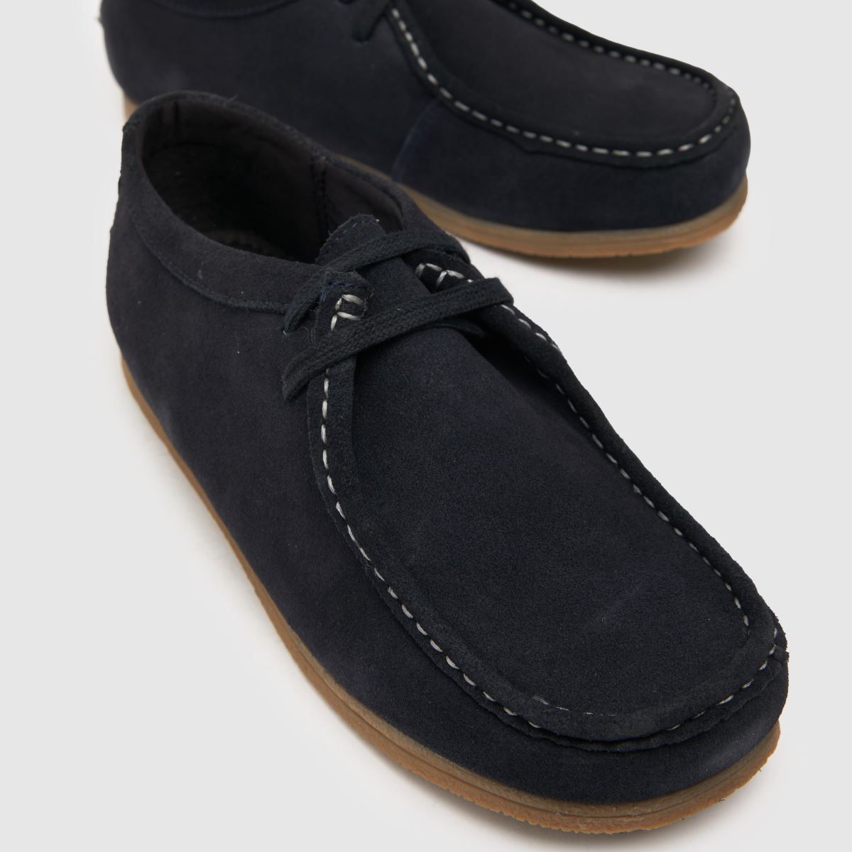 Schuh marinblå Laddie mocka pojkar ungdomsskor