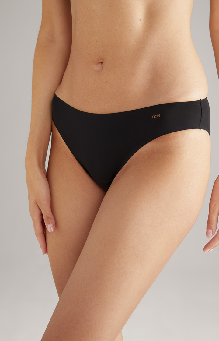 Seamless Bikini-Slip in Schwarz