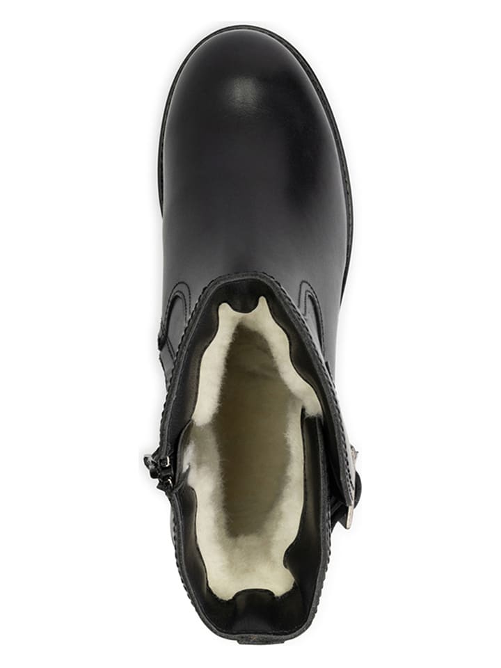mysa Leder-Stiefeletten in Schwarz günstig kaufen