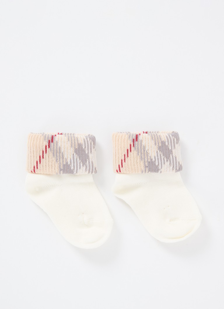 Șosete Burberry din amestec de bumbac în carouri