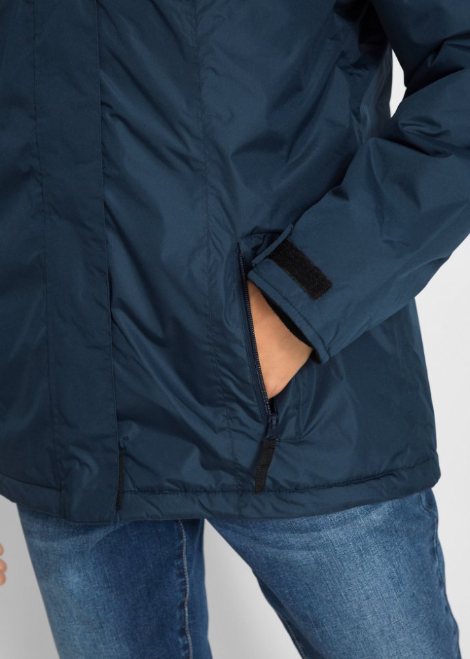 Jacke mit abnehmbarer Kapuze