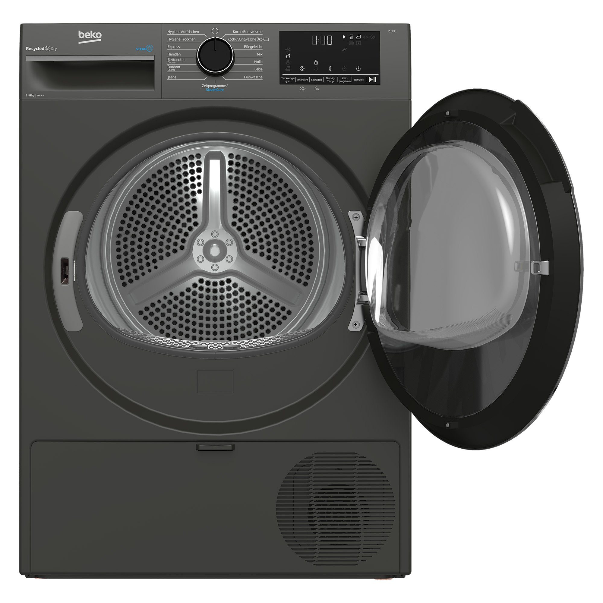 BEKO Wärmepumpentrockner B3T22491M, 8 kg, Reversierende Trommel, Silent-Programm, Allergikergeeignet