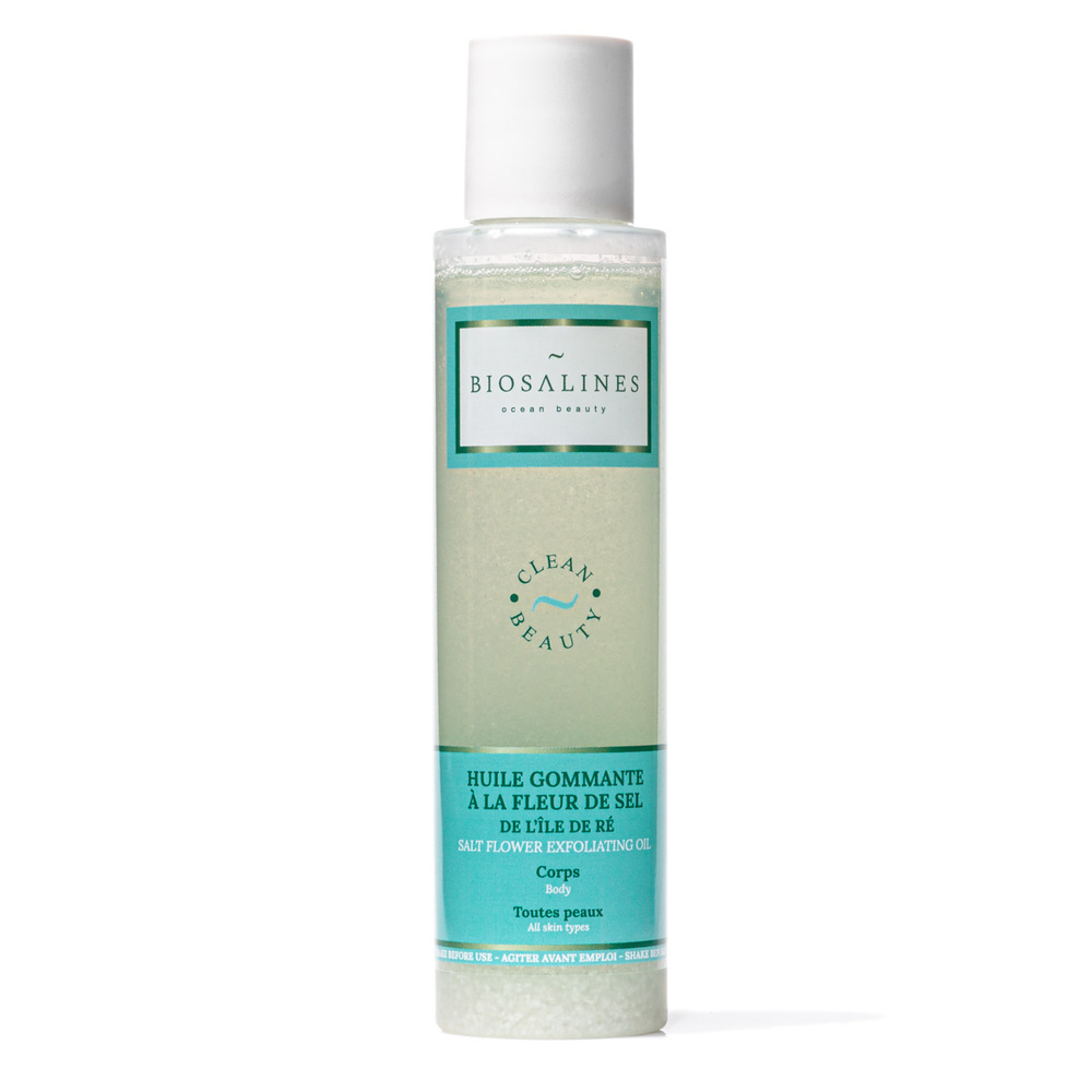 biosalines ocean beauty Huile Gommante à la Fleur de Sel de l'Ile de Ré Gommage Corps