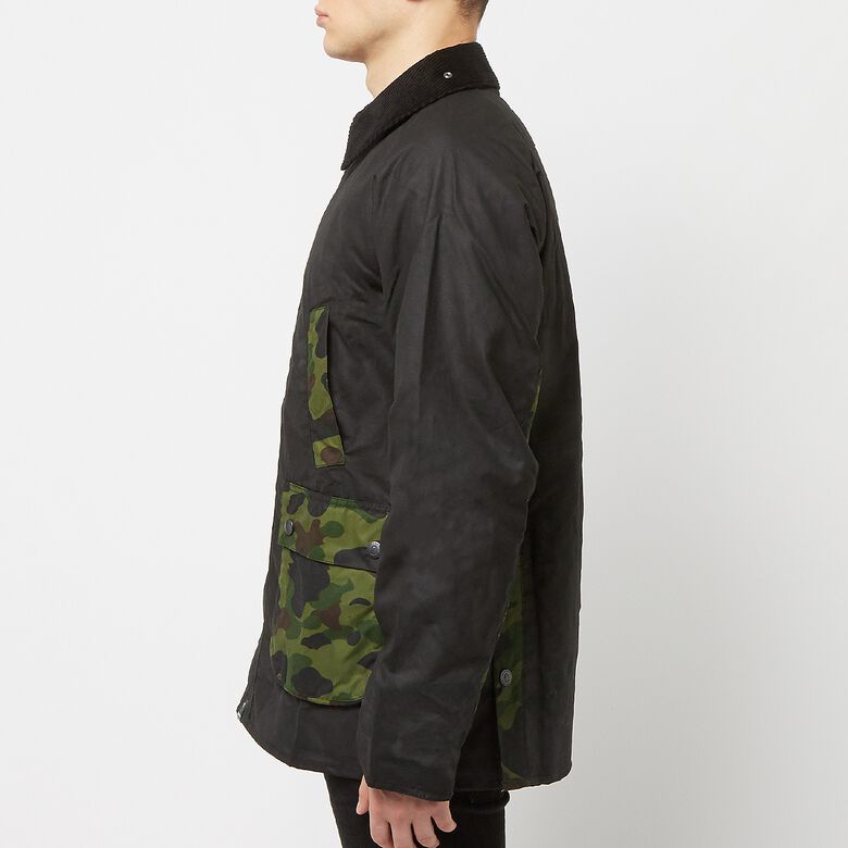 A Bathing Ape Barbour x Bape 1st Camo Bedale Jacket black