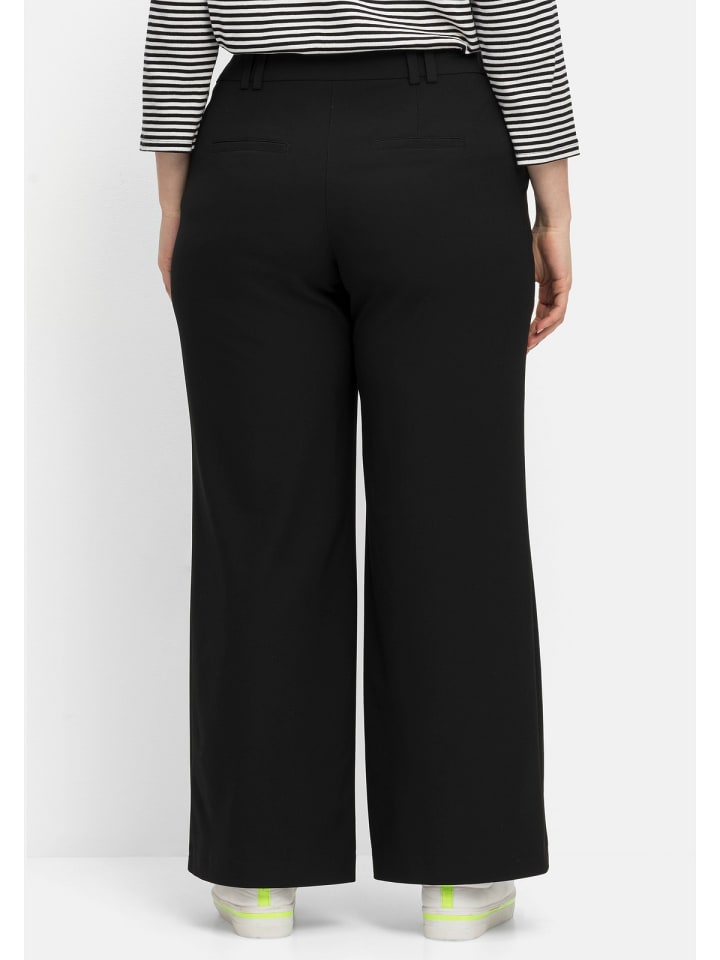 sheego Hose in schwarz günstig kaufen