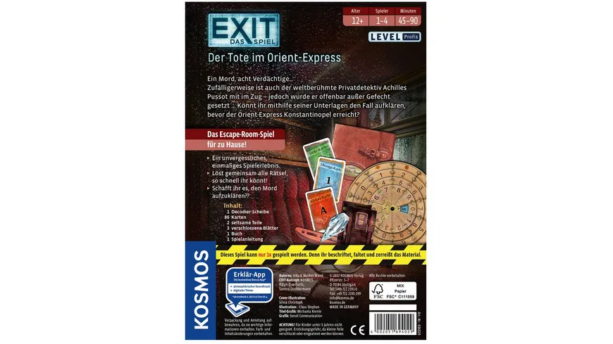 KOSMOS - EXIT - Das Spiel - Der Tote im Orient-Express