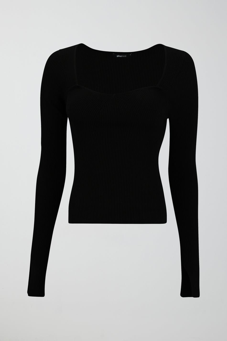 Rib knitted top