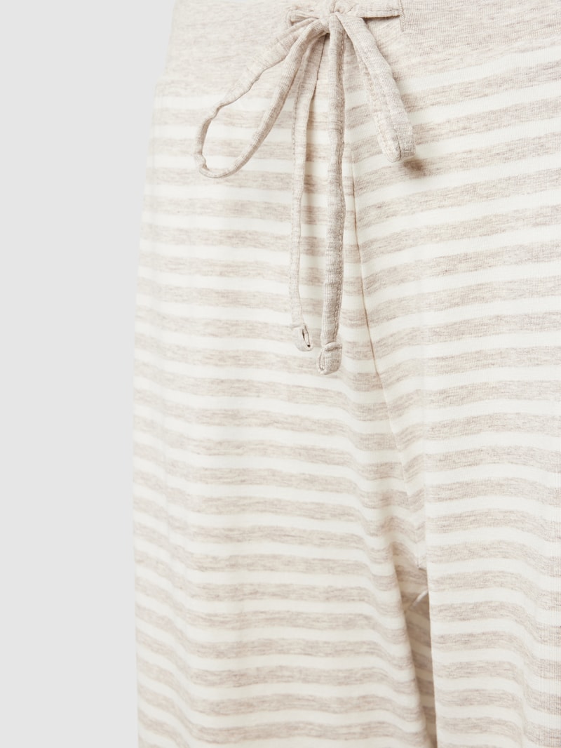 Pyjama-Hose mit Allover-Muster in beige