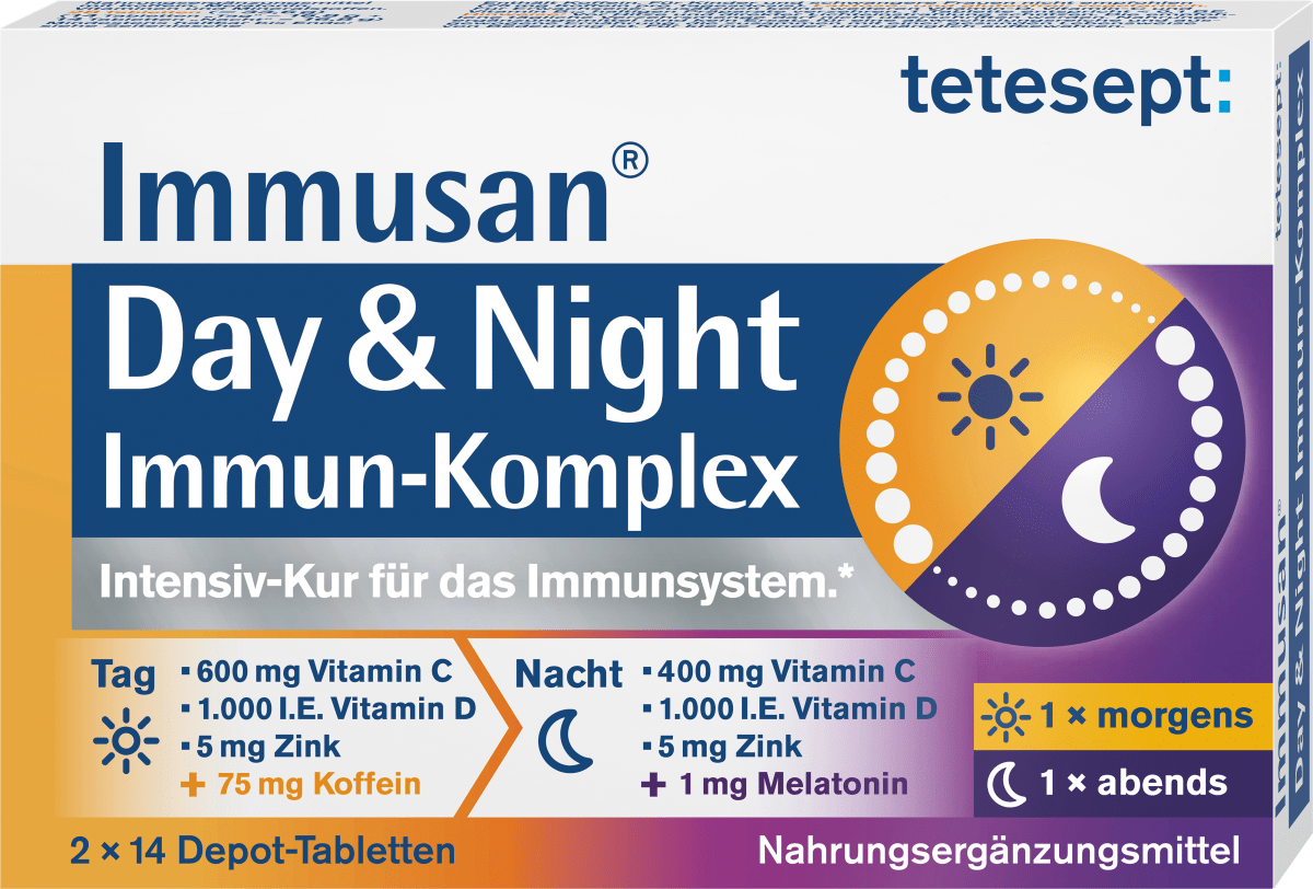 Immusan Day & Night Immun-Komplex Tabletten 2x14 St, 33,6 g