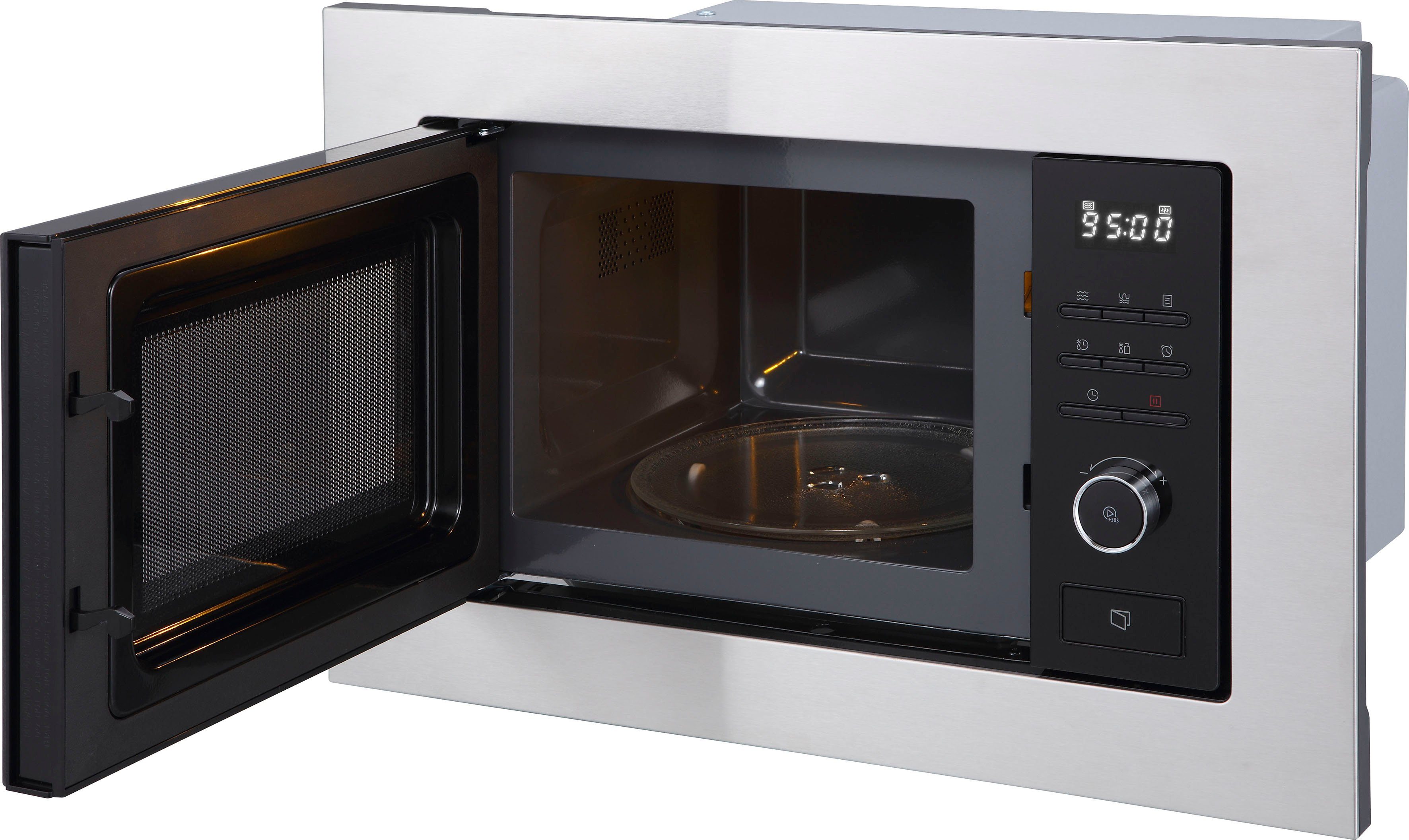 Hanseatic Einbau-Mikrowelle AG820B3AT-P0CE40, Grill, Mikrowelle, 20 l