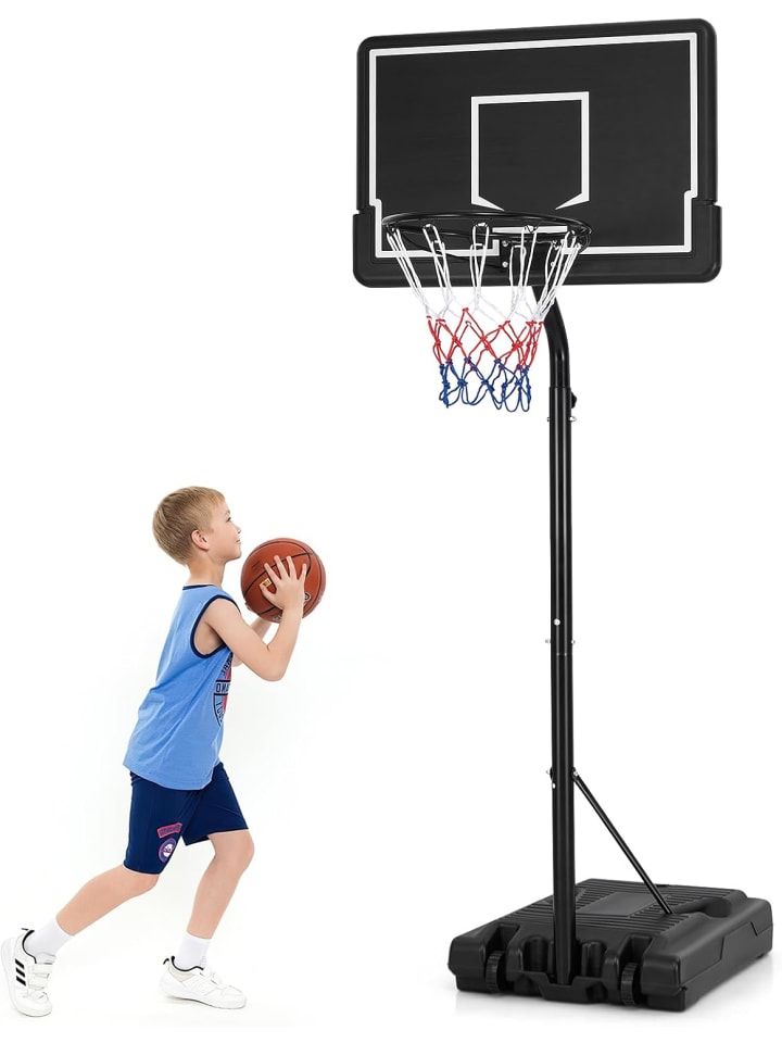 COSTWAY Basketballständer 210-260cm in Schwarz günstig kaufen onesize