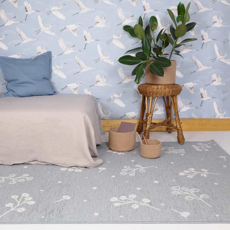 Tapis motif végétal 115x170cm LITTLE NATURE