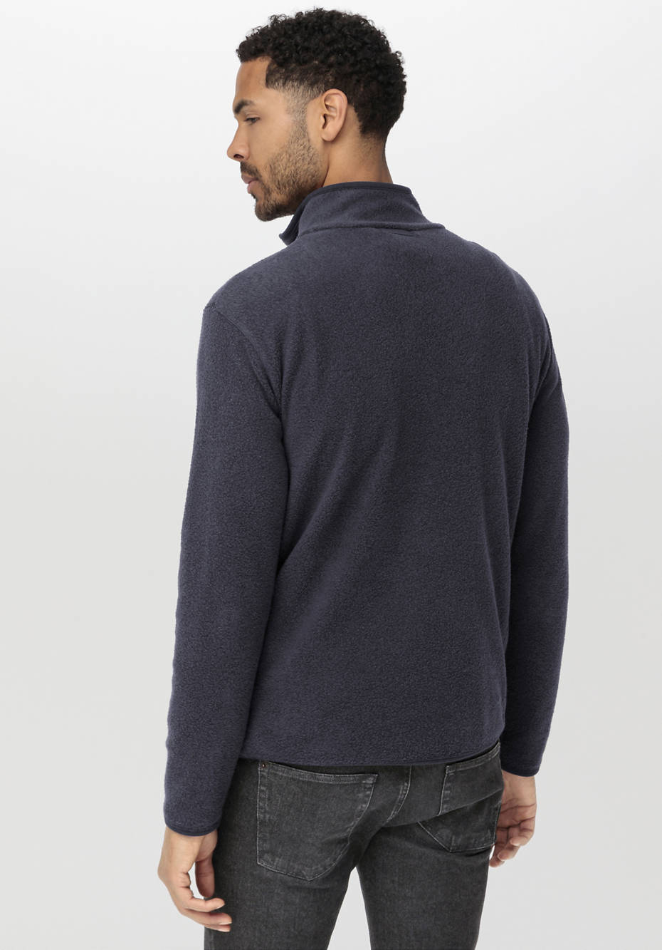 BetterRecycling Fleece-Sweater aus reiner Bio-Baumwolle
