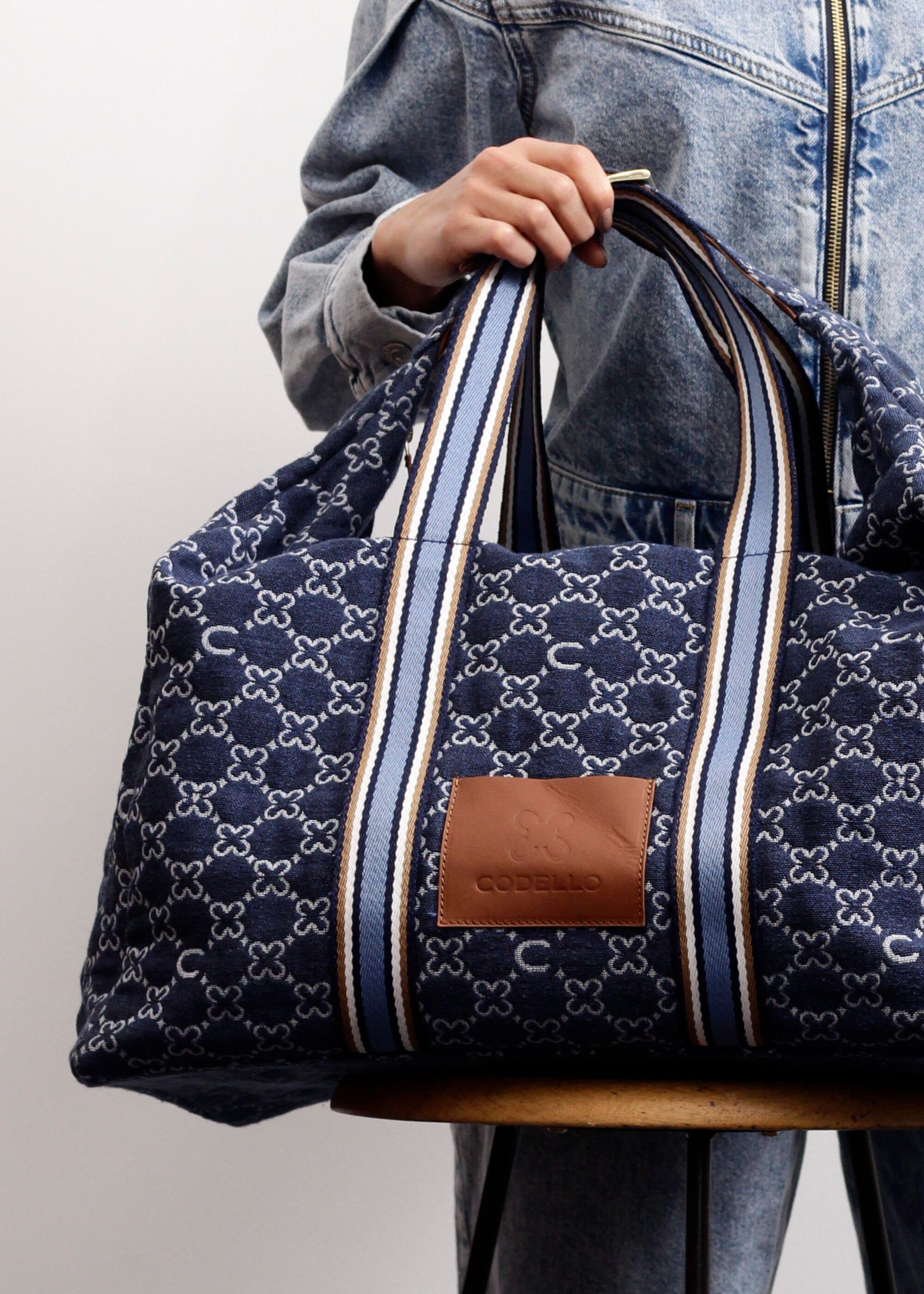 Codello Reisetasche Monogramm, aus Canvas