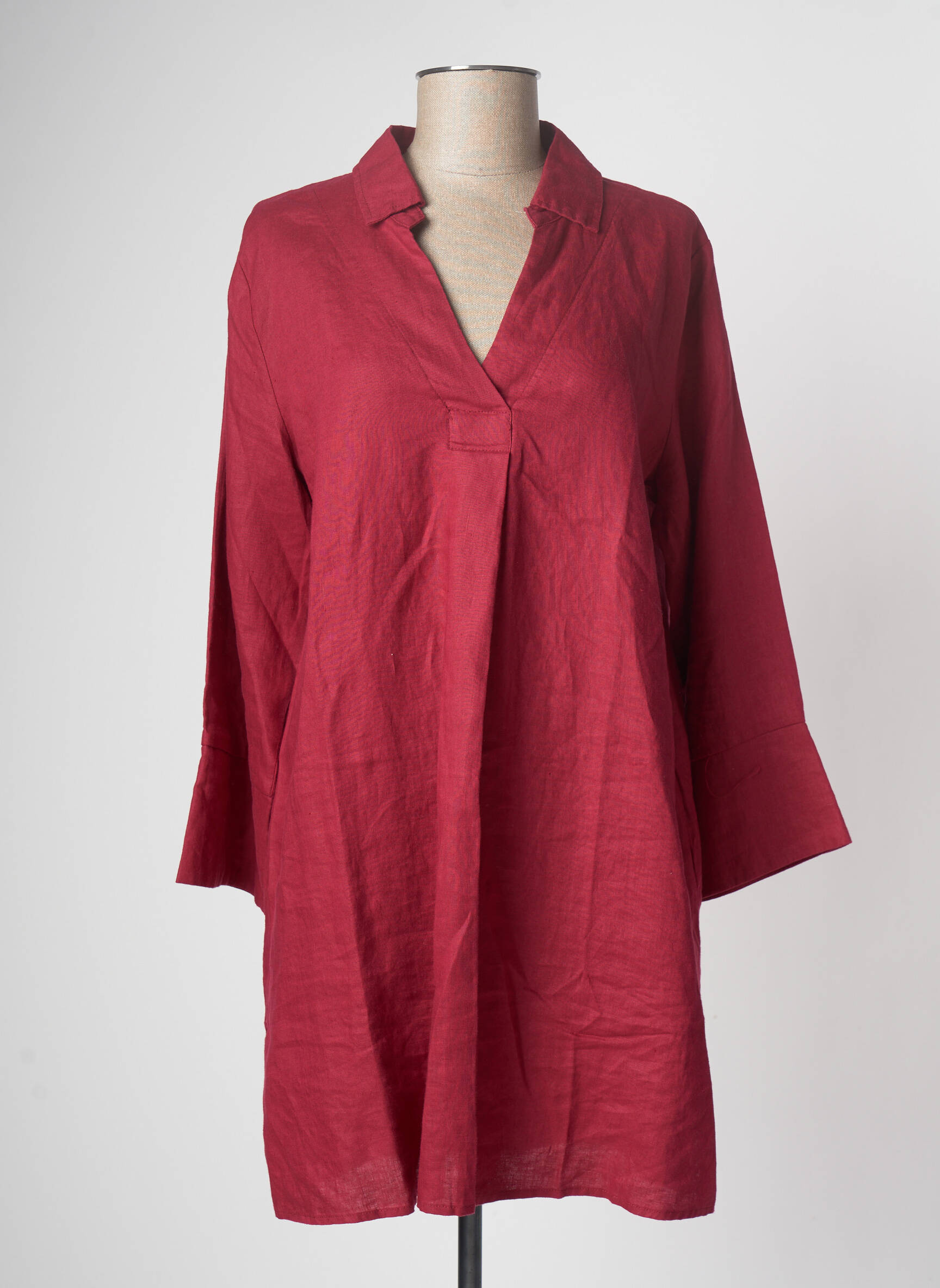 Yest Tuniquemanchelongue Femme couleur rouge