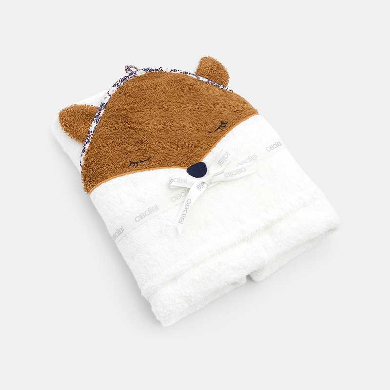 Cape de bain renard blanche naissance