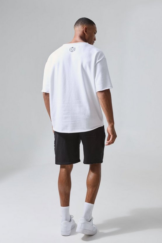 Man Active X Og Gym Oversize T-Shirt mit rohem Saum