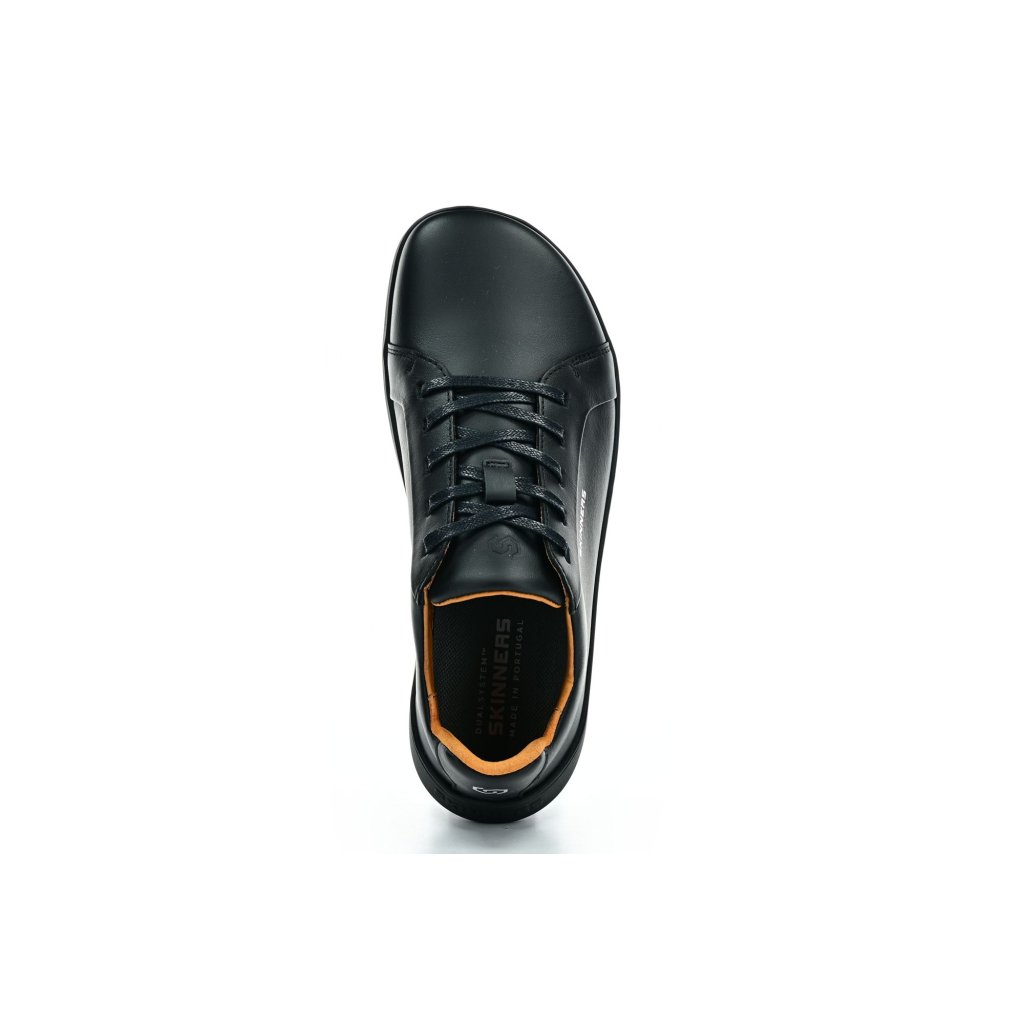 Skinners Moonwalker Leather Black/Black Barfußhalbschuhe