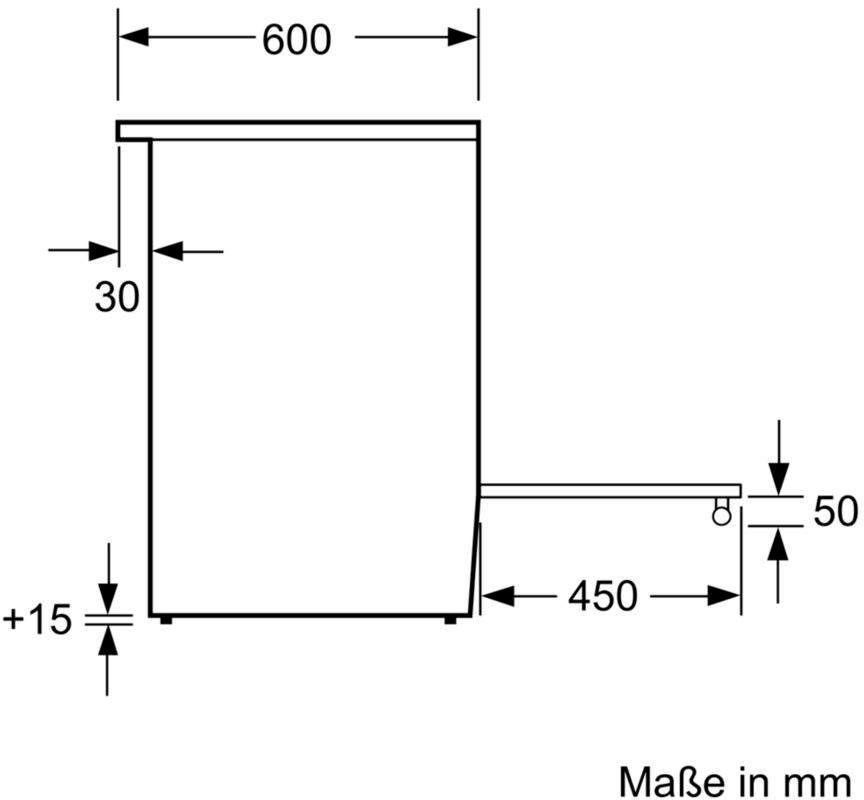 BOSCH Elektro-Standherd 4 HKR39C250, mit 2-fach-Teleskopauszug, ecoClean Direct