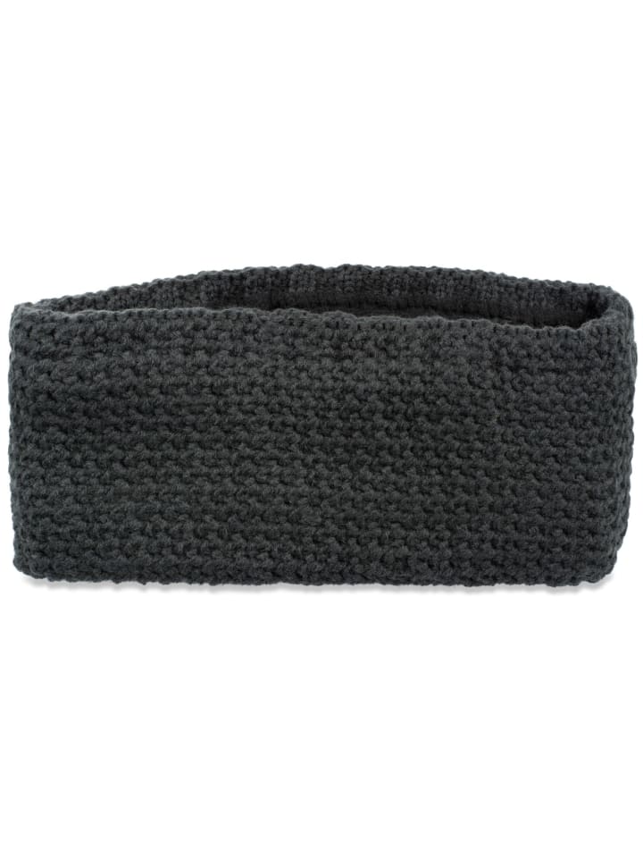 styleBREAKER Häkel Stirnband in Anthrazit günstig kaufen onesize