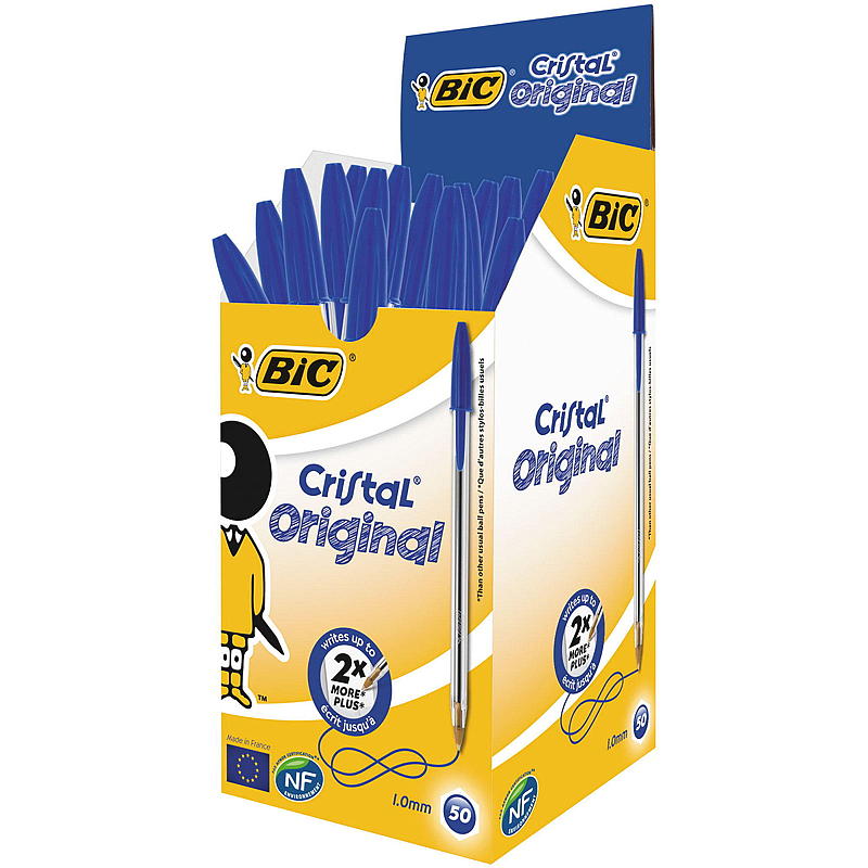BIC Kulepenn 50 stk blå BIC