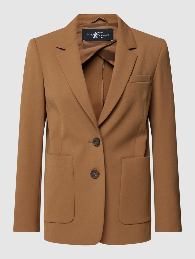 Blazer mit 2-Knopfleiste in camel