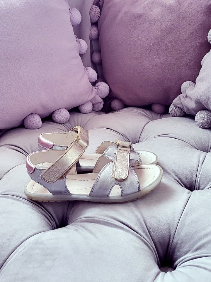 Naturino Leder-Sandalen in Silber/ Gold günstig kaufen 30