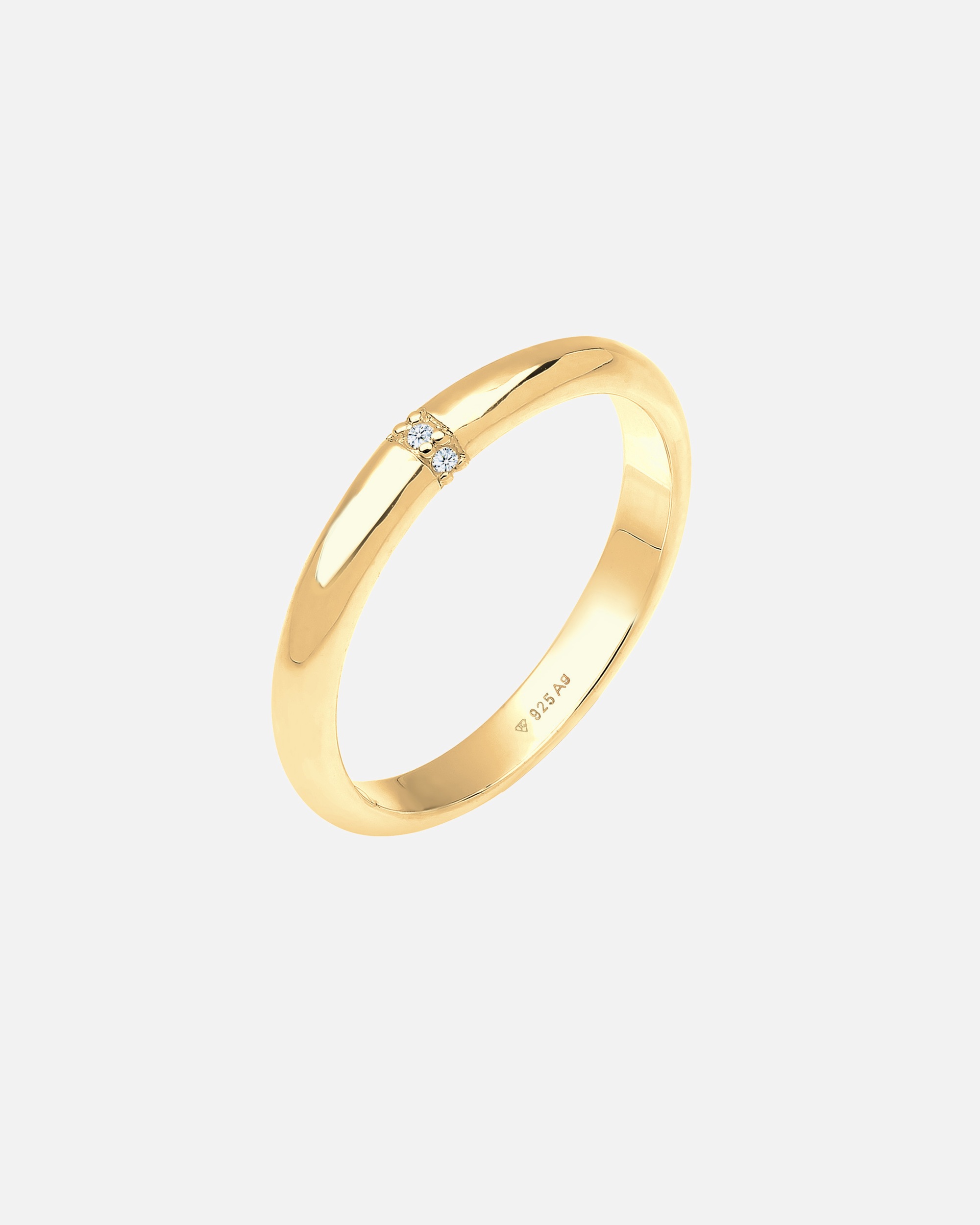 Anillo de compromiso clásico Elli DIAMONDS con diamante de 0,045 ct. y plata 925.